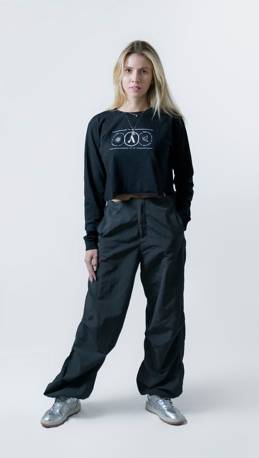 Cropped Sol e Pássaros