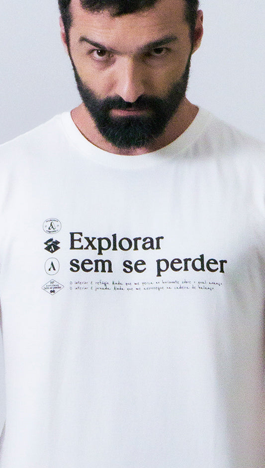 Camiseta  Explorar - Selos e Versos